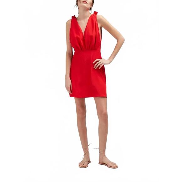 NEW CARESTE carla mini dress in goji berry